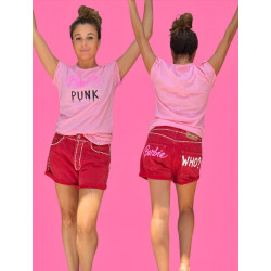 Camiseta pink punk