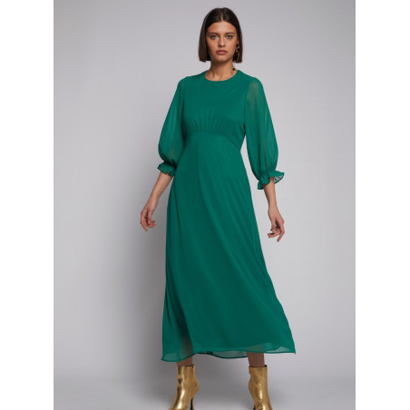 VESTIDO ALESSIA GREEN CHIFFON