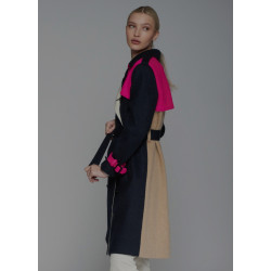 ABRIGO TRENCH LANA MOHAIR...