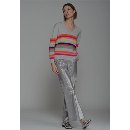 PANTALON PLATA FRANELA LAMINADA