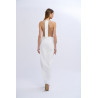 Vestido cocktail transparencia