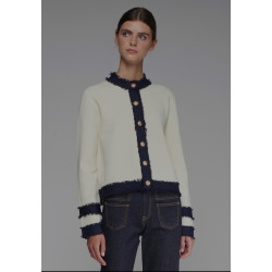 CARDIGAN PUNTO BICOLOR...