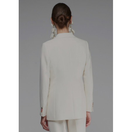 CHAQUETA CREP BLANCO