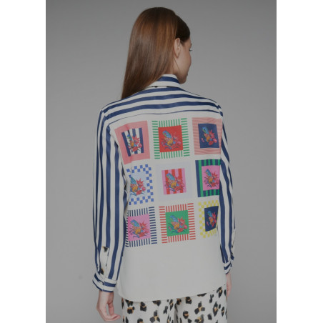 CAMISA FLUIDA ANIMAL PRINT