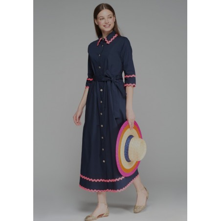 VESTIDO NATALIA MARINO POPELIN