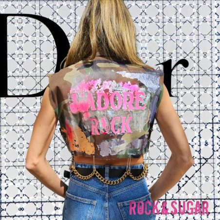 Chaleco Rock&Sugar upcycling