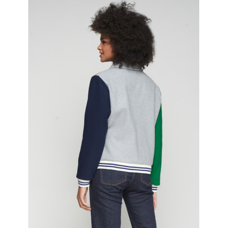 Chaqueta Bomber Lana con Bordado Condeciraciones