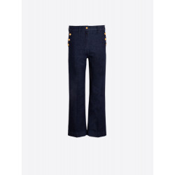 Pantalón denim botones