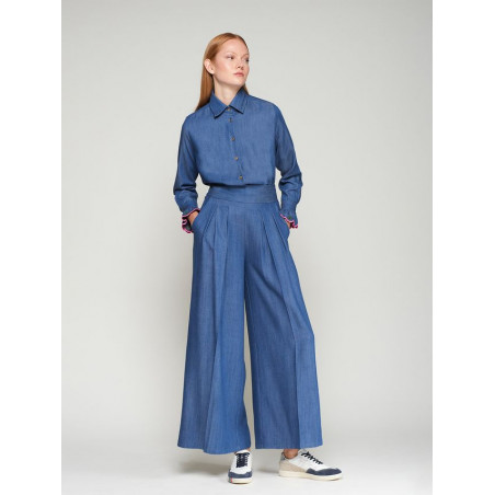 Pantalón Denim Wide Leg