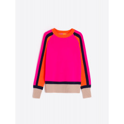 Jersey de punto pink, orange, navy