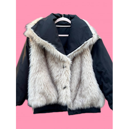 Abrigo I'm Fakemous reversible