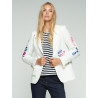 CHAQUETA BLANCA SERIGRAFIA