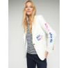CHAQUETA BLANCA SERIGRAFIA