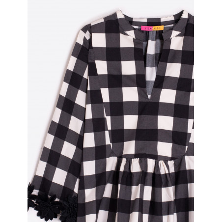 CAMISA CUADRO VICHY NEGRO