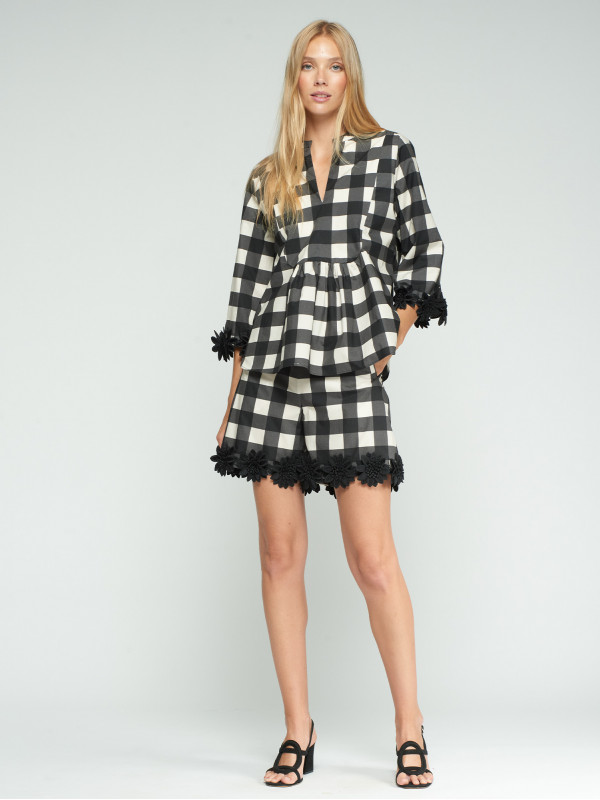 PANTALÓN CORTO CUADRO VICHY...