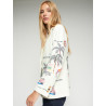 CHAQUETA BLANCA ESTAMPADO QUIRKY