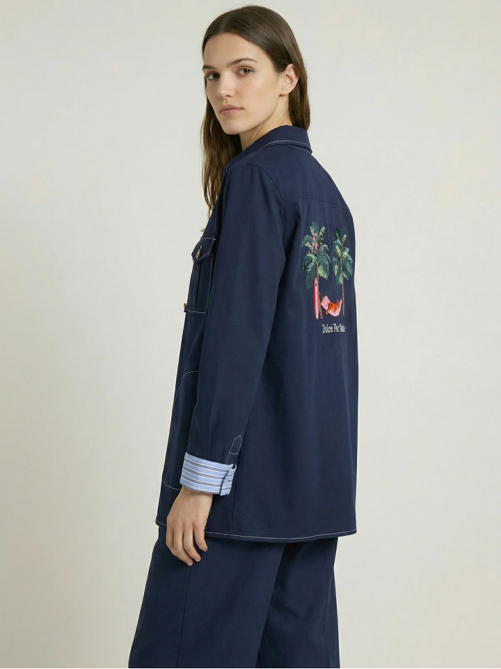 CHAQUETA AZUL MARINO...