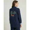 CHAQUETA AZUL MARINO BORDADO DOLCE FAR NIENTE