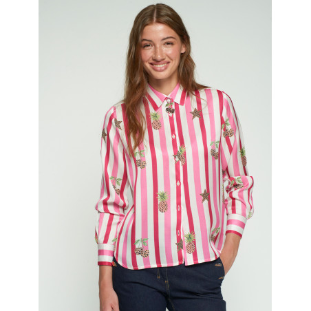 CAMISA RAYAS Y LEOPARDOS