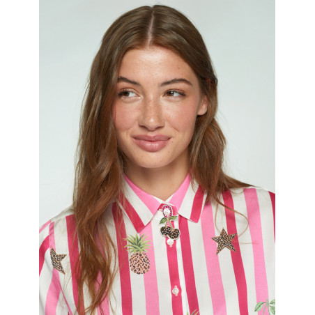 CAMISA RAYAS Y LEOPARDOS