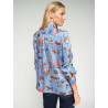 CAMISA AZUL ESTAMPADO VINTAGE