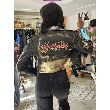 Biker R&S metalizada Silver/gold