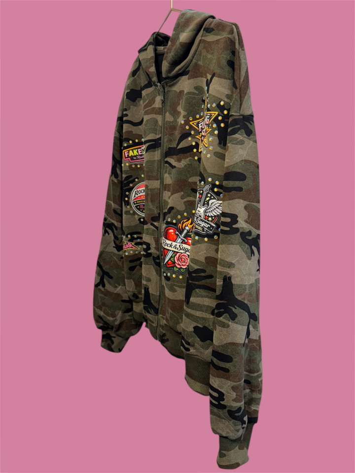 Hoodie Camu Fkng Star