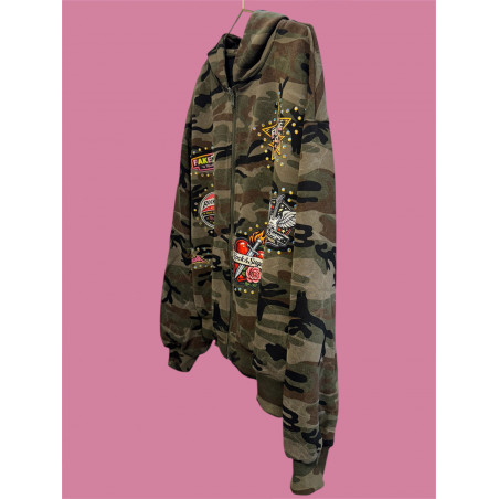 Hoodie Camu Fkng Star