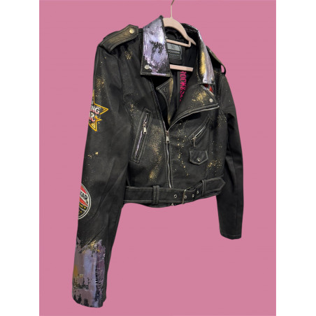 BIKER R&S METALIZADA LILA