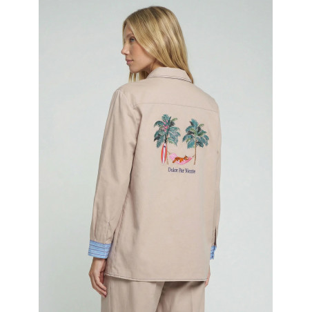 CHAQUETA BEIGE BOTONES DE COLORES