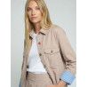 CHAQUETA BEIGE BOTONES DE COLORES
