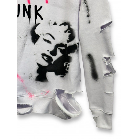 Barbie Punk Sudadera Destroyed