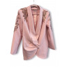 Vestido-blazer rosa
