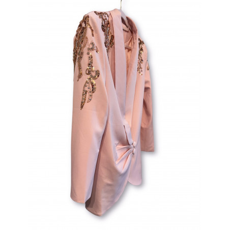 Vestido-blazer rosa