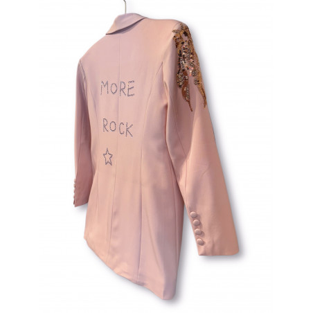 Vestido-blazer rosa