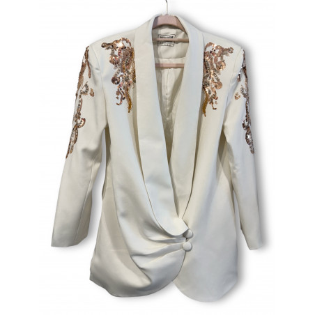 Vestido-Blazer crudo