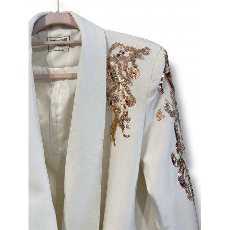 Vestido-Blazer crudo