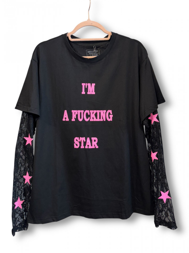 Camiseta Fkng Star Encaje