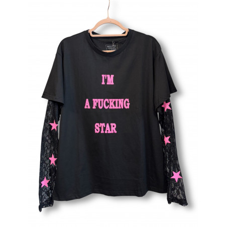 Camiseta Fkng Star Encaje