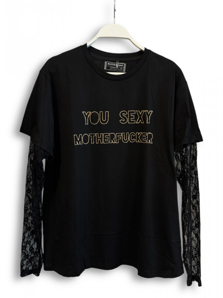 Camiseta Sexy Mdf Encaje Gold