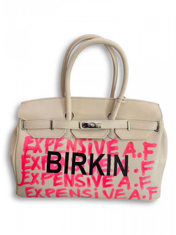 Bolso Expensive AF beige