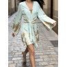 Vestido Lazo Lace Aquamarine