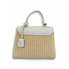 Bolso rafia Not a Barbie white