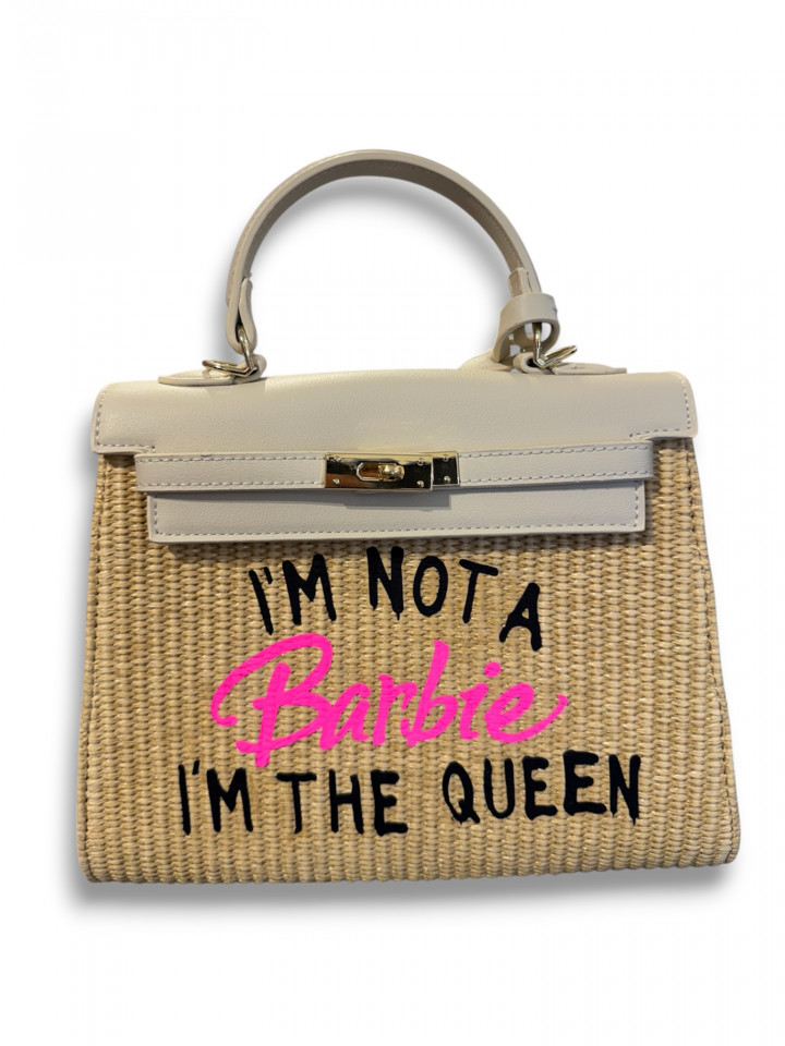 Bolso Rafia Not a Barbie Black