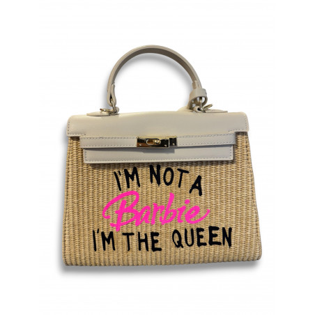 Bolso Rafia Not a Barbie Black