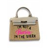 Bolso Rafia Not a Barbie Black