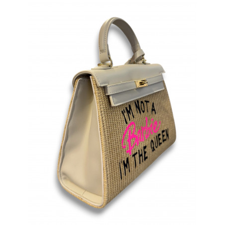 Bolso Rafia Not a Barbie Black