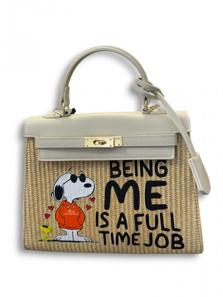 Bolso Rafia Snoopy