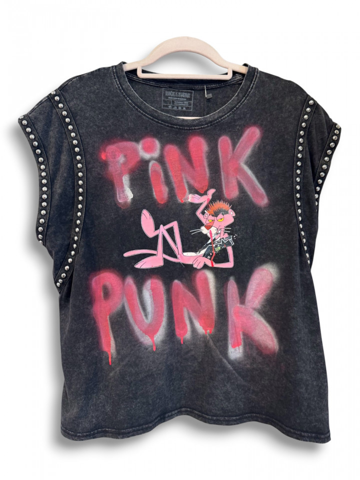 Camiseta Pink Punk Tachuelas