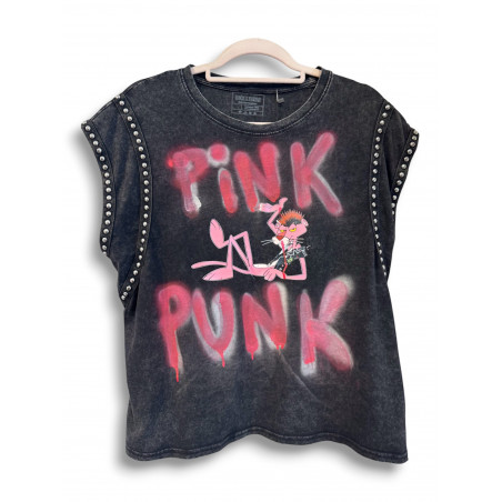 Camiseta Pink Punk Tachuelas
